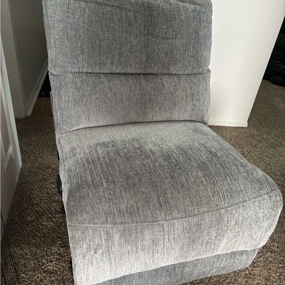 Gray Furniture Cover with Textured Accents